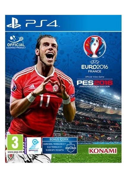 Pes 2016 (Euro 2016 France) Türkçe Ps4 Oyun