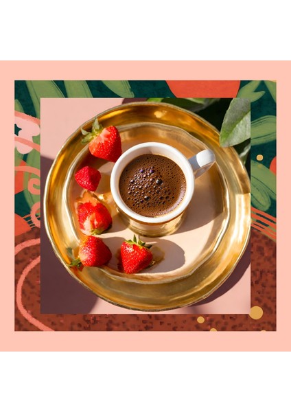 Çilekli Türk Kahvesi Çilek Aromalı Türk Kahvesi 200 gr