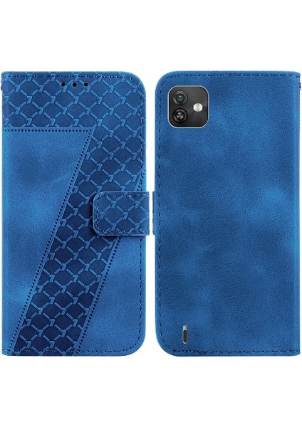 Wiko Y82 Pu Deri Cüzdan Kart Yuvası Fonksiyonu Için Telefon Kılıfı Kabartmalı Flip (Yurt Dışından)