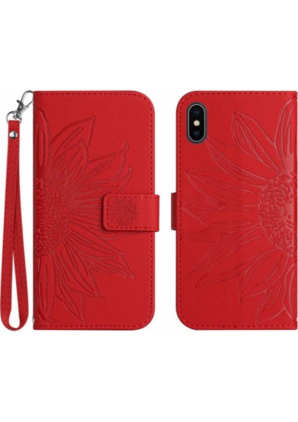 Iphone X/xs Kısa Kayış Kart Yuvaları Tutucu Flip Cüzdan Telefon (Yurt Dışından)