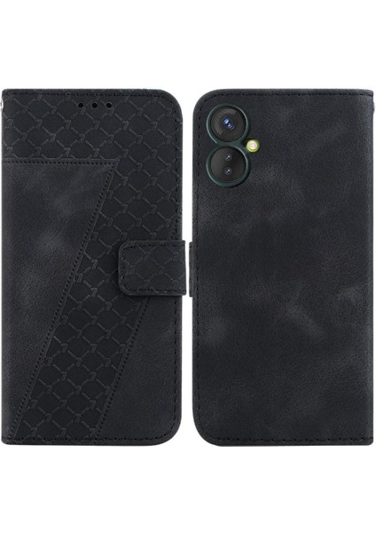 Tecno Spark 9 Pro Kabartmalı Desen Pu Deri Kart Yuvası Için Telefon Kılıfı (Yurt Dışından)