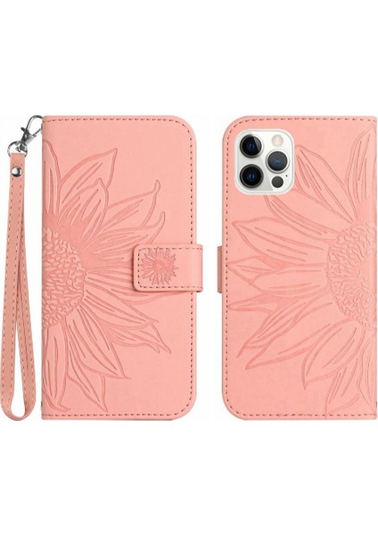 Iphone 12 Pro Max Kısa Kayış Kart Yuvaları Tutucu Lüks Pu (Yurt Dışından)