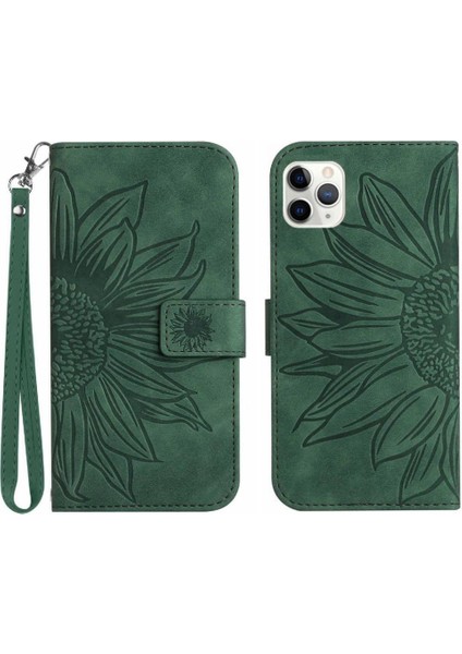 Kart Yuvaları Tutucu Kabartmalı iphone 11 Pro Lüks Pu Deri Kılıf (Yurt Dışından)