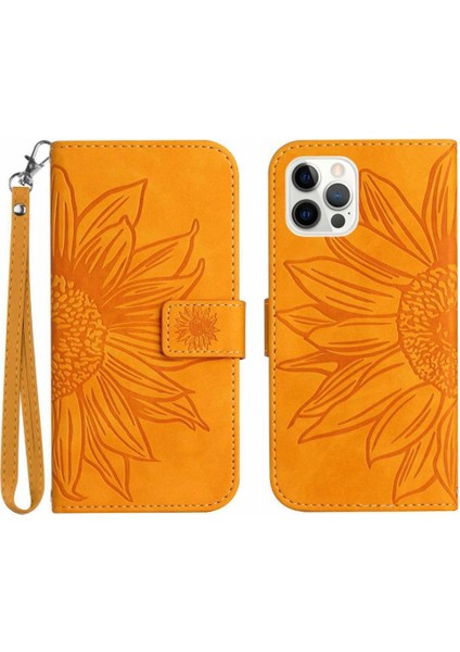 Iphone 12 Pro Max Kısa Kayış Kart Yuvaları Tutucu Lüks Pu (Yurt Dışından)