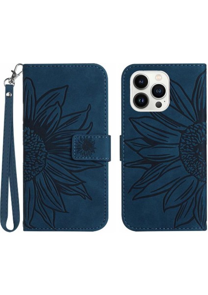 Iphone 14 Için Kılıf Pro Max Kısa Kayış Lüks Pu Deri Kart Yuvaları ile (Yurt Dışından)