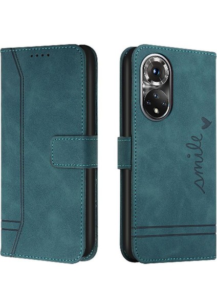 Telefon Kılıfı Için Huawei Nova 9 Pu Deri Flip Folio Cüzdan El Kayışı Kart (Yurt Dışından)