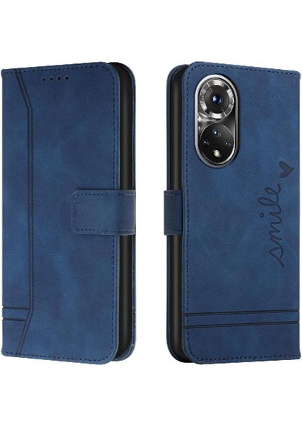 Onur 50 Kart Yuvaları Için Telefon Kılıfı Kapak Manyetik Kapatma El Kayışı Pu (Yurt Dışından)