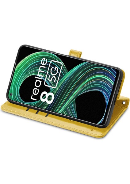 Realme 8 5g Karikatür Hayvanlar Için Kılıf Darbeye Kapak Kapak Kısa Kayış (Yurt Dışından) modelleri