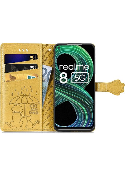 Realme 8 5g Karikatür Hayvanlar Için Kılıf Darbeye Kapak Kapak Kısa Kayış (Yurt Dışından) indirimleri