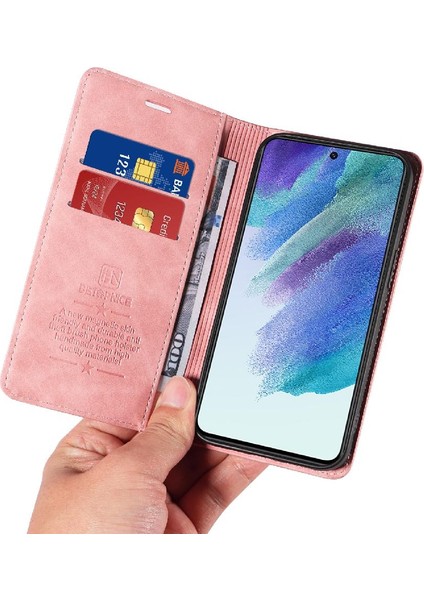 Samsung Galaxy S21 Fe 5g Manyetik Pu Deri Folio Cüzdan (Yurt Dışından)