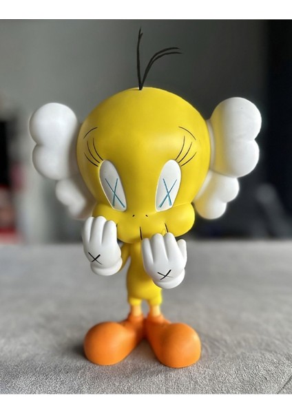 Kaws Tweety Viny Boyalı Figür Büyük Boy 20CM