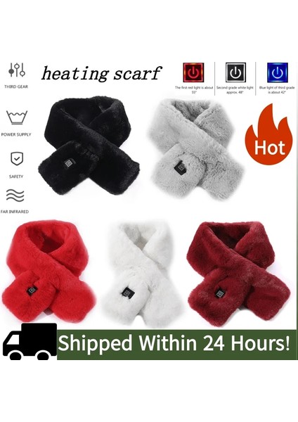 Açık Gri Tarzı Kış USB Elektrikli Isıtma Eşarp Sıcaklık Ayarlamak Atkılar Kış Boyun Sıcak Şal Çift Atkısı Peluş Yaka Atkılar (Yurt Dışından) fiyatları