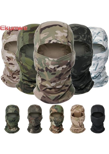 Python Yeşil Stili Taktik Kamuflaj Balaclava Tam Yüz Maskesi Cs Wargame Ordu Avcılık Bisiklet Sporları Kask Astar Kap Askeri Multicam Arf (Yurt Dışından)