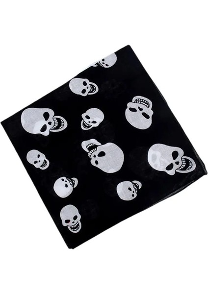 No.2 Tarzı cm Unisex Kafatası Tema Renkli Pamuklu Kumaş Kare Bandanalar Grarint Gotarf Spor Hip-Hop Bileklik Saç Sargısı (Yurt Dışından) modelleri