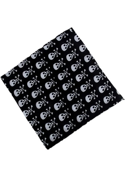 No.2 Tarzı cm Unisex Kafatası Tema Renkli Pamuklu Kumaş Kare Bandanalar Grarint Gotarf Spor Hip-Hop Bileklik Saç Sargısı (Yurt Dışından) fırsatları