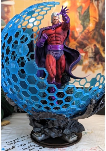 Marvel Comic X-Men Magneto Figür X-Men Magneto Dome 25CM Büyük Boy