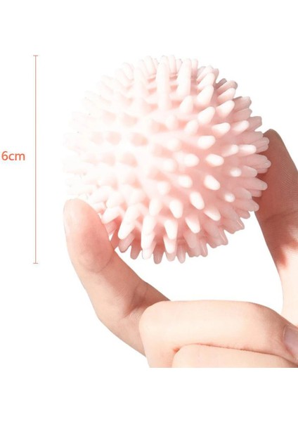 Turuncu Tarzı 6cm 4 Renk Fitness Pvc El Ayak Masaj Topu Pvc Tabanlar Kirpi-Duyusal Eğitim Topu Kavrama Taşınabilir Fizyoterapi Topu (Yurt Dışından)