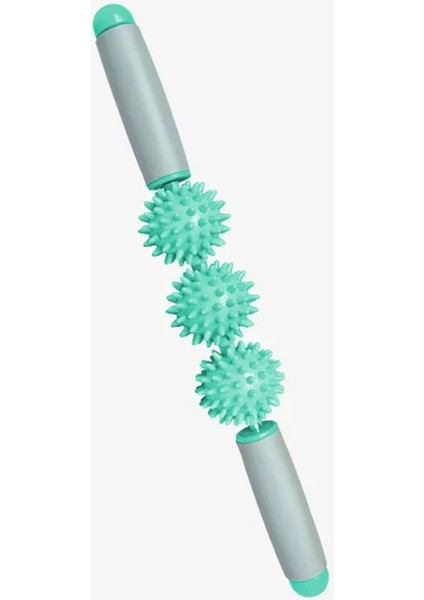 Yeşil-3 Top Stili Vücut Kas Gevşeme Masajı Yoga Spor Silindir Sopa Fitneoint Dikenli Top Ön Pano Çubuk Spor Salonu Egzersizi Pilates Bar (Yurt Dışından)