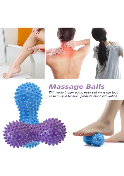 Mor Tarzı Ky Muscle Relax Silindir Fıstık Şekli Yumuşak Spor Salonu Tetik Noktası Pvc Terapi Masaj Topu Ayakları Geri Sağlık Ağrı Rahatlatmak (Yurt Dışından)