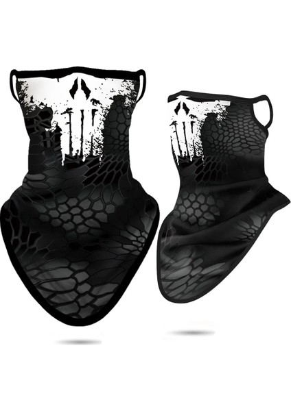SA210094 Stili 3D Venom Boyun Eşarp Kulak Halkaları ile Üçgen Buff Bandana Bisiklet Yüz Koruyucu Joker Balaclava Braga Cuello Anonim Cezalandırıcı Ordu (Yurt Dışından)