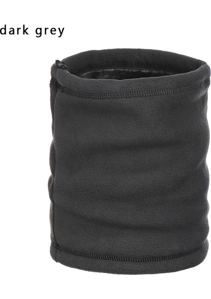 Koyu Gri A Stili Çok Fonksiyonlu Eşarp Unisex Erkek Kadın Termal Sıcak Polar Snood Eşarp Boyun Isıtıcı Bere Kayak Balaclava Şapka Açık Aksesuarları (Yurt Dışından)