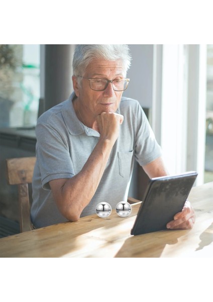 Gümüş Boş Stil 1 Takım Metal Hentbol Eğitim Topları El Egzersiz Topları El Yuvarlanan Toplar (Yurt Dışından) modelleri