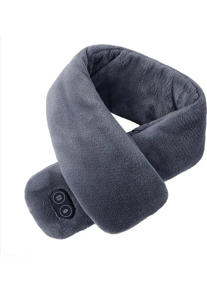 Gri Stil Isıtmalı Boyun Wrap Kış Açık Elektrikli Isıtma Boyun Wrap Örme Sıcak Tutmak Boyun Isıtıcı Erkekler Kadınlar Isıtma Eşarp (Yurt Dışından)