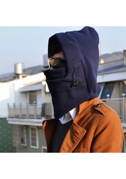 C Stili Warm Fleece Balaclava For Men Hot Neck Warmer Hiking Scarf Hooded Cap Winter Windproof Buff Women Thermal Hats Beanies Bandana (Yurt Dışından) fiyatları