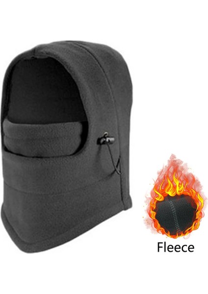 C Stili Warm Fleece Balaclava For Men Hot Neck Warmer Hiking Scarf Hooded Cap Winter Windproof Buff Women Thermal Hats Beanies Bandana (Yurt Dışından) fırsatları