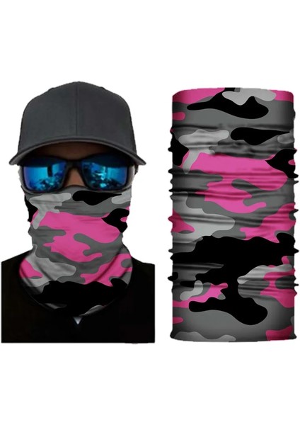 A174 Stili 25X50CM Yüksek Elastik Kamuflaj Dikişsiz Bandana Buffs Boyun Körüğü Yüz Sıcak Bisiklet Balıkçılık Balaclava Tüp Kapak Kalkanı Erkek Kadın Eşarp (Yurt Dışından)