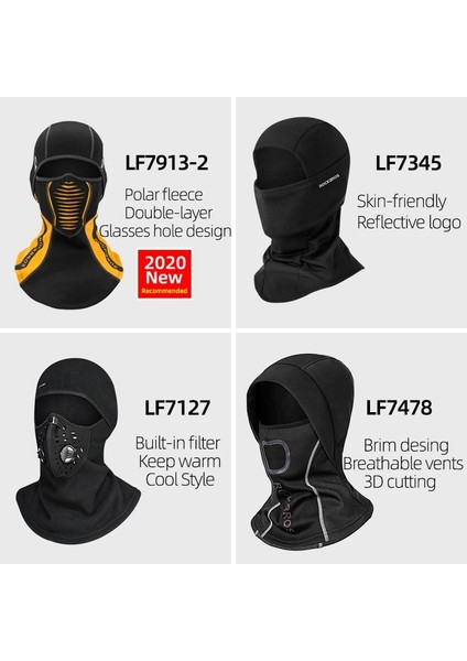 LF7196-S Tarzı Rockbros Kış Kayak Yüz Eşarp Yüz Maskesi Bisiklete Binme Kayak Koşu Spor Eğitimi Balaclava Winderproof Bisiklet Aksesuarı (Yurt Dışından)