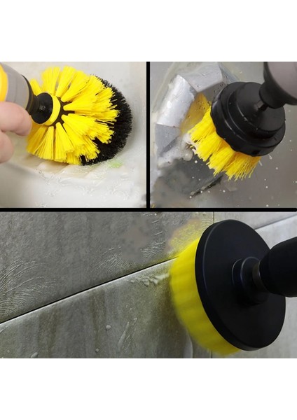 Yeşil Stil Opp Package Ower Scrub Brush Drill Cleaning Brush For Bathroom Shower Tile Grout Cordless Power Scrubber Drill Attachment Brush Kit (Yurt Dışından) modelleri