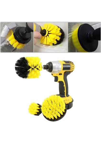 Yeşil Stil Opp Package Ower Scrub Brush Drill Cleaning Brush For Bathroom Shower Tile Grout Cordless Power Scrubber Drill Attachment Brush Kit (Yurt Dışından) fırsatları