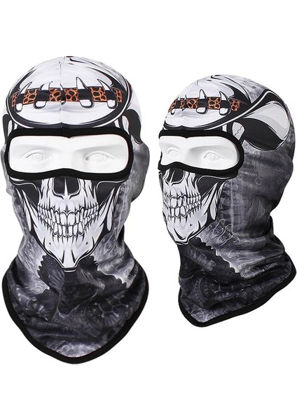 S02 Stili Tek Boyut Skull Print Bandana Balaclava Full Face Mask Scarf Outdoor Fishing Hunting Hiking Cycling Neck Gaiter Face Cover Shield (Yurt Dışından) indirimleri