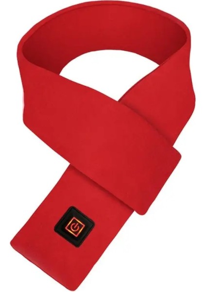 Kırmızı Stil Tek Boyut Kış Noel Isıtma Eşarp Unisex Kış Sıcak Grafen Elektrikli Isıtma Servikal Omurga Isıtma Önlüğü Mobil Güç Olmadan (Yurt Dışından)