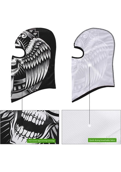 X18 Stili Kafatası Bisiklet Balaclava Erkekler Motosiklet Tam Yüz Maskesi Likra Moto Biker Kap Rüzgar Geçirmez Bisiklet Kayak Yüz Kalkanı Kapak Bandana Eşarp (Yurt Dışından) indirimleri