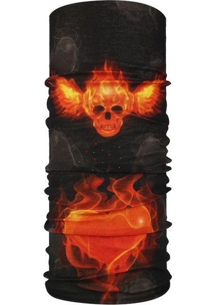 C24 Stili Cadılar Bayramı Açık Kafatası Dikişsiz Balaclava Bisiklet Sihirli Eşarp Erkekler Güneş Koruma Bandana Boyun Çorapları Sürme Kamp Eşarp (Yurt Dışından)