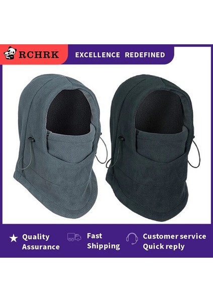 Gri Stil 2021 Moda Sıcak Kap Kış Erkek Kadın Şapkalar Su Geçirmez Termal Polar Balaclava Şapka Kapşonlu Boyun Isıtıcı Yürüyüş Atkılar Evrensel (Yurt Dışından) modelleri