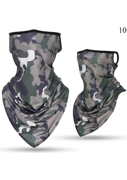 Stil A 10 Stili Ourdoor Buz Ipek Üçgen Eşarp Bisiklet Bandana Yürüyüş Kamp Avcılık Koşu Ordu Bisiklet Askeri Taktik Boyun Körüğü (Yurt Dışından)