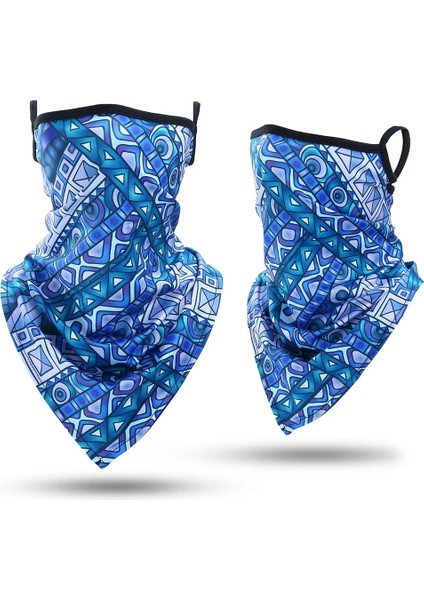 Gly-C-09 Stili Yarım Maske Yüz Bandana Tüp Eşarp Koşu Bisiklet Boyun Körüğü Kapak Biker Yürüyüş Avcılık Spor Erkek Kadın Yaz Serin Baskılı Güneş (Yurt Dışından)