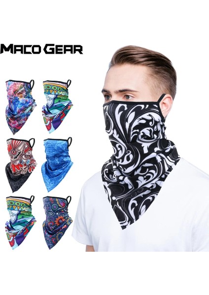 Gly-C-09 Stili Yarım Maske Yüz Bandana Tüp Eşarp Koşu Bisiklet Boyun Körüğü Kapak Biker Yürüyüş Avcılık Spor Erkek Kadın Yaz Serin Baskılı Güneş (Yurt Dışından) modelleri