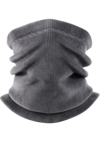 Gri Tarzı Kış Isıtıcı Polar Bandana Termal Yarım Yüz Maskesi Doğa Sporları Bisiklet Avcılık Kayak Yürüyüş Biker Snowboard Erkek Kadın Eşarp (Yurt Dışından)