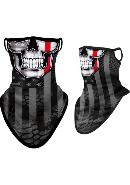 No.54 Tarzı Yaz Kafatası Bandana Spor Asılı Kulak Eşarp Bisiklet Koşu Yürüyüş Kayak Snowboard Bisiklet Kamp Avcılık Yüz Maskesi Erkekler Kadınlar (Yurt Dışından)