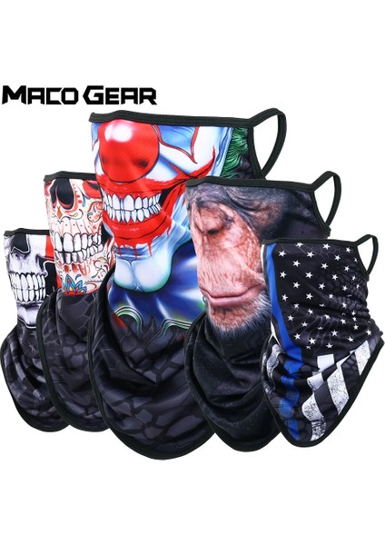 No.54 Tarzı Yaz Kafatası Bandana Spor Asılı Kulak Eşarp Bisiklet Koşu Yürüyüş Kayak Snowboard Bisiklet Kamp Avcılık Yüz Maskesi Erkekler Kadınlar (Yurt Dışından)