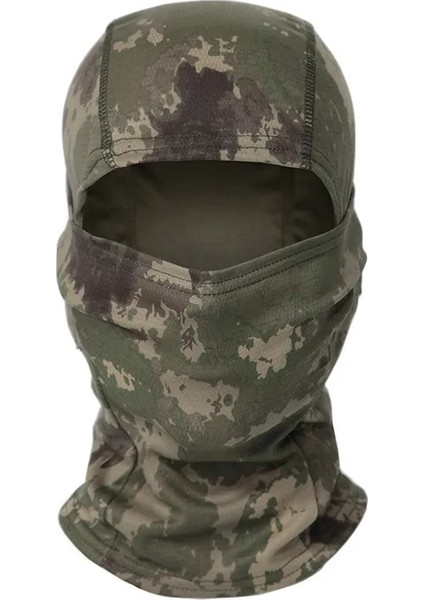 Alacalı Orman Stili Taktik Kamuflaj Balaclava Tam Yüz Maskesi Cs Wargame Ordu Avcılık Bisiklet Sporları Kask Astar Askeri Multicam Arf# (Yurt Dışından)