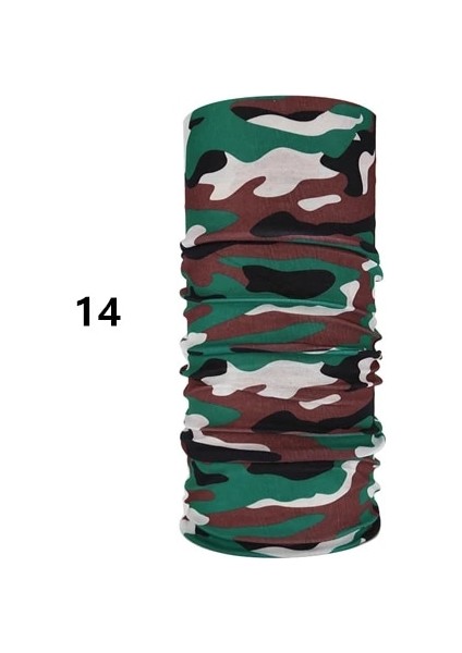 No.14 Tarzı Bisiklet Açık Dikişsiz Balaclava Sihirli Yürüyüş Eşarp Erkek Kadın Güneş Koruma Bandana Boyun Çorapları Bisiklet Sürme Kamp Eşarp (Yurt Dışından)