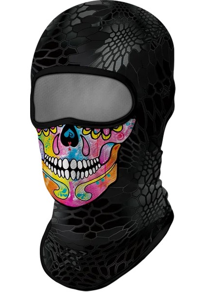 21006 Yün Stili Nefes Alabilir Balaclava Tam Yüz Maskesi Venom Bandana Boyun Buff Körüğü Kominiarka Multicam Yürüyüş Eşarp Motosiklet Yüz Kapağı Yaz (Yurt Dışından)