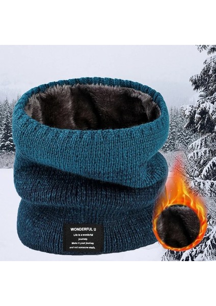01 Kırmızı Stil Kış Eşarp Erkek Boyun Isıtıcı Eşarp Erkekler Için Polar Yüzük Bandana Örme Sıcak Katı Eşarp Kadınlar Kalın Kaşmir Maske Mendil (Yurt Dışından) indirimleri