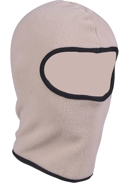 Bej Tarzı Tek Boyut Çocuklar Balaclava Şapka Kış Tam Yüz Kayak Maskesi Termal Rüzgar Geçirmez Polar Polar Boyun Isıtıcı Erkek Kız Için Kayak Bisiklete Binme Yürüyüş (Yurt Dışından)