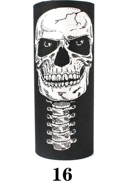 No.16 Tarzı Eşarp Bandana Kafatası Dikişsiz Balaclava Erkek Kadın Yüz Maskesi Taktik Spor Kapak Balıkçılık Yürüyüş Bisiklet Avcılık Için Yüz Kalkanı (Yurt Dışından)